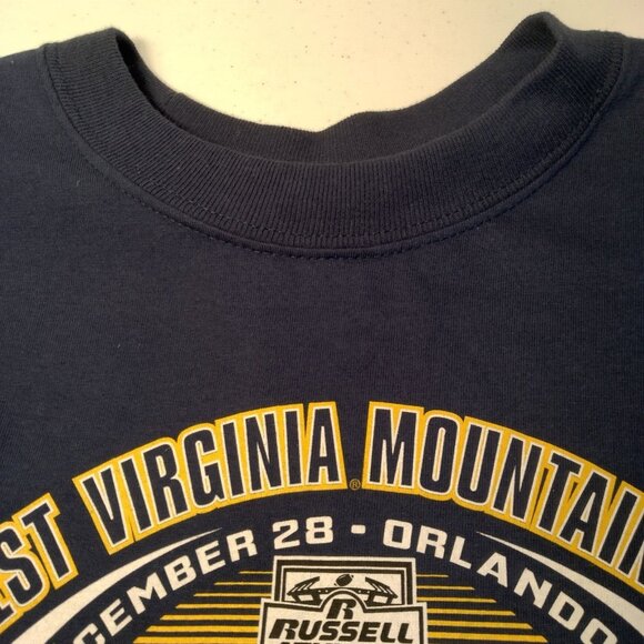 WVU Mountaineers Football Russell Athletic Bowl 2016 Shirt M West Virginia NWOT - Picture 7 of 7